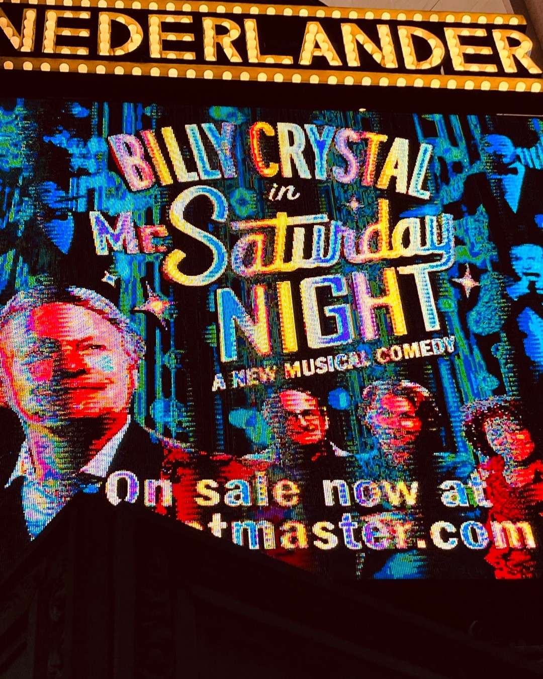 Billy Cystal Saturday Night sign